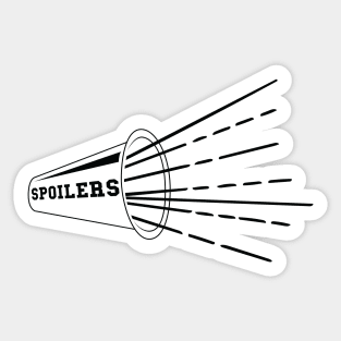 Spoilers (Black) Sticker